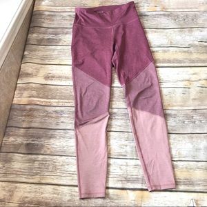 Old Navy Active Pink Purple Diagonal Colorblock Leggings